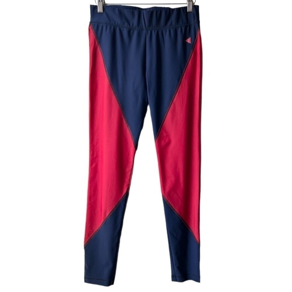 Laain Sheila Diamond Leggings Red Blue Sz L - Picture 4 of 16